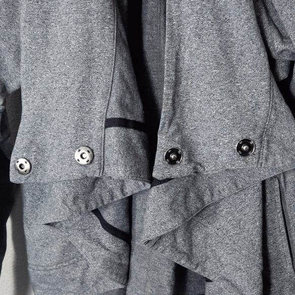 Lululemon Women’s Cardigan Rulu Rally Wrap Athleisure Quiet Luxury Gray Drape M - Picture 4 of 8